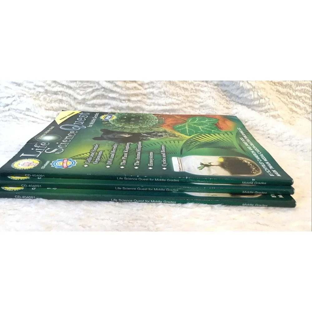 Life Science Books for Middle Grades Quest Homeschool Biology Paperbacks (3)
